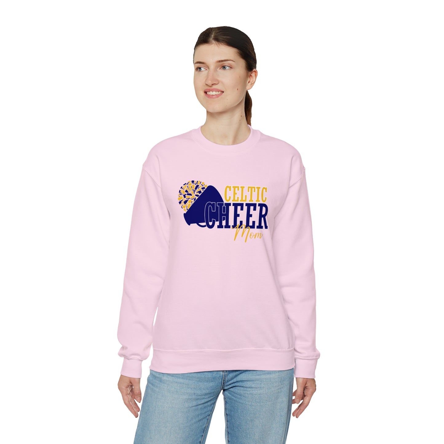 Celtic Cheer Mom Crewneck Sweatshirt
