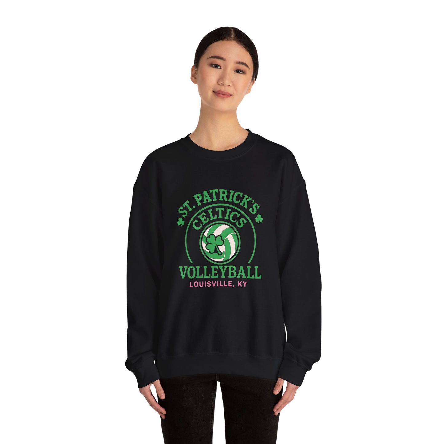 Volleyball Adult Crewneck Sweatshirt
