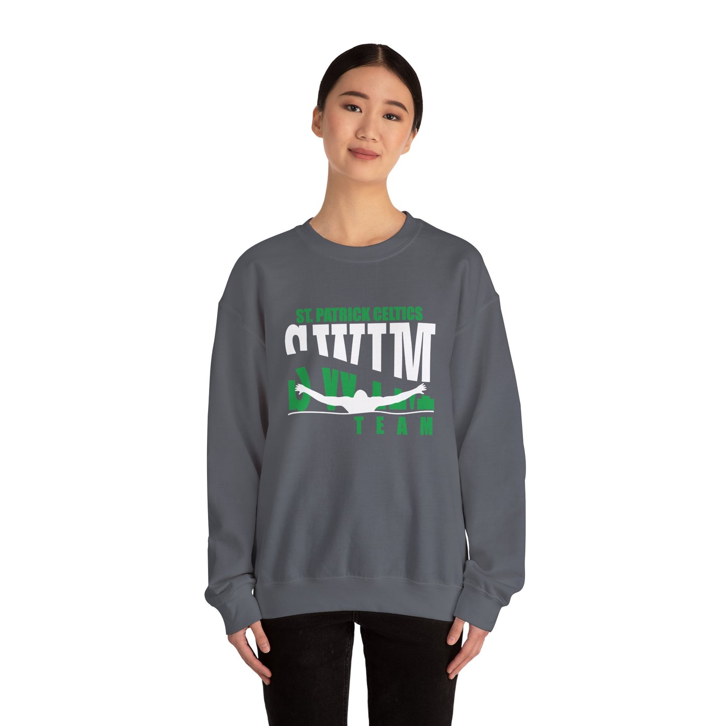 Swimming Adult Crewneck Sweatshirt