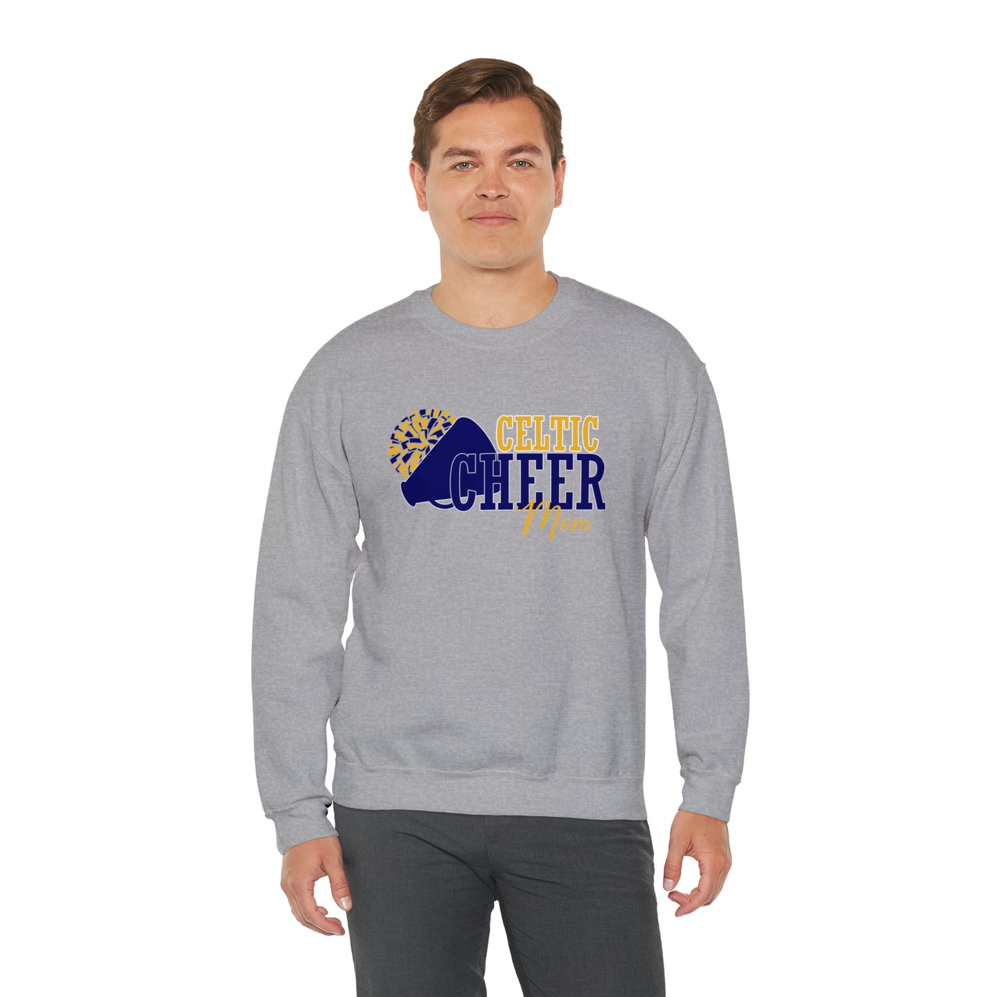 Celtic Cheer Mom Crewneck Sweatshirt