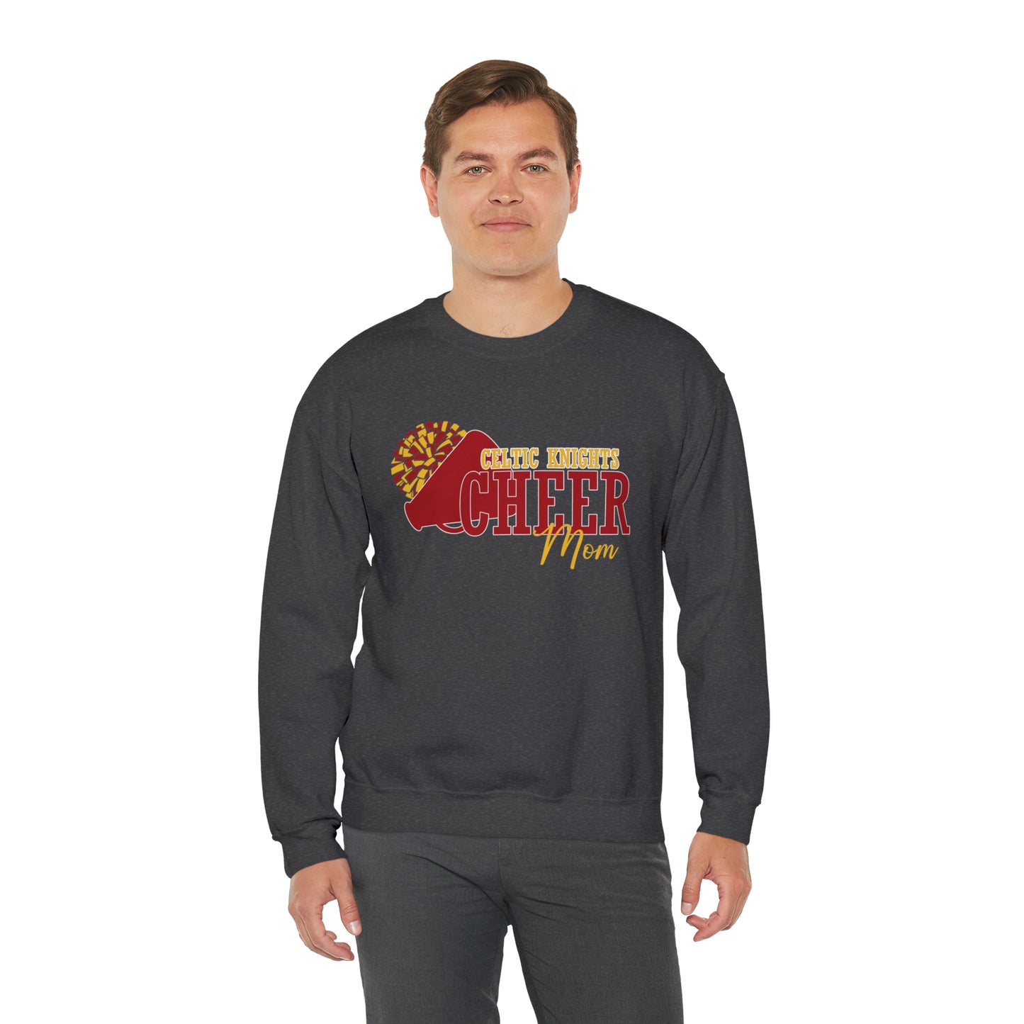 Celtic Knights Cheer Mom Crewneck Sweatshirt