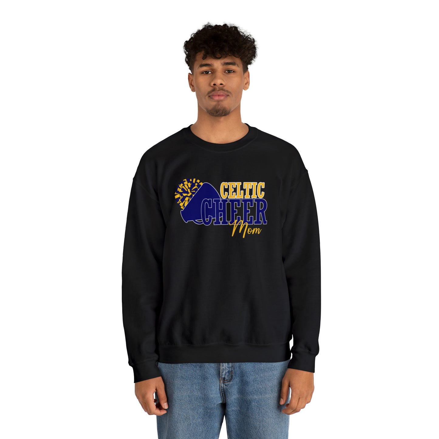 Celtic Cheer Mom Crewneck Sweatshirt