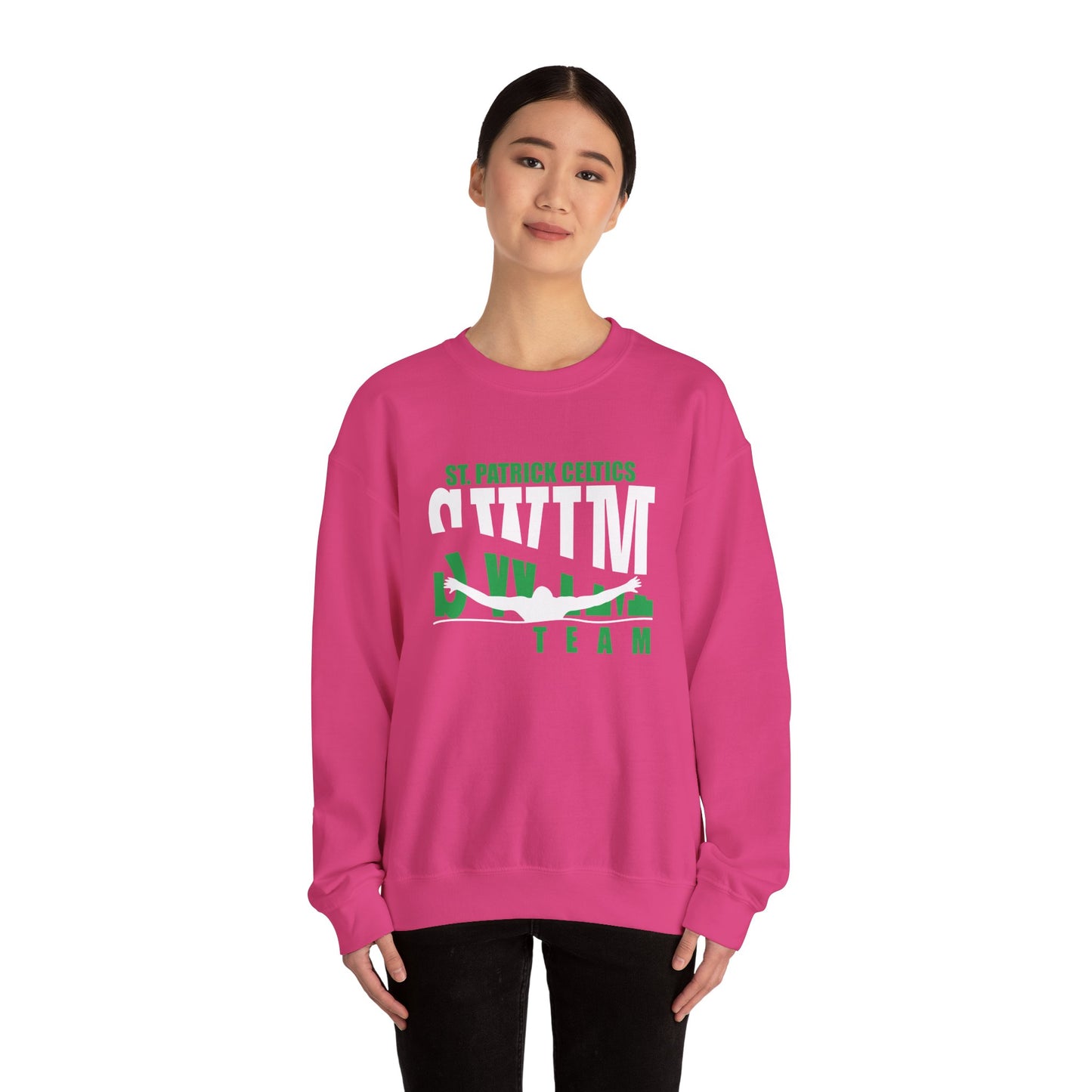 Swimming Adult Crewneck Sweatshirt