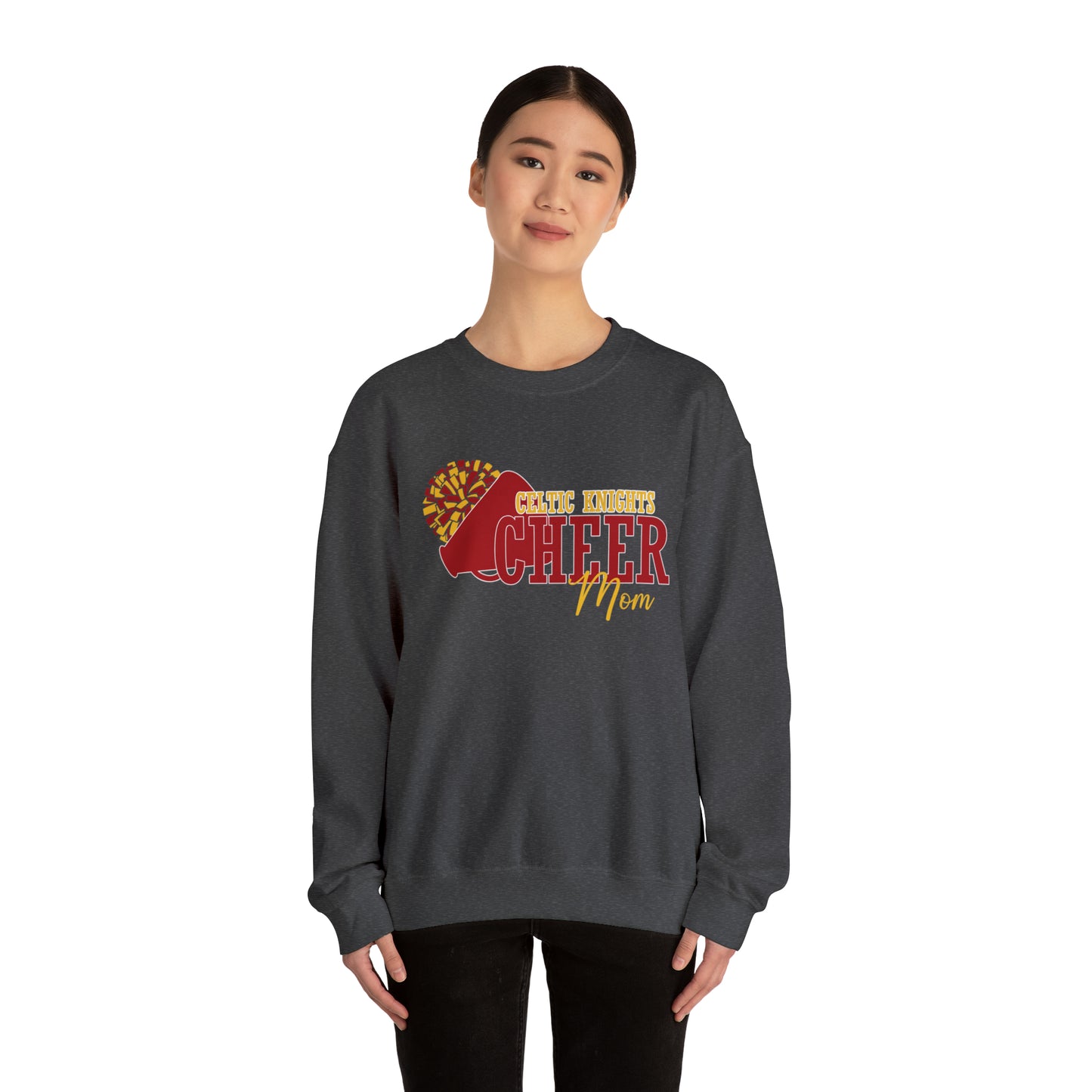 Celtic Knights Cheer Mom Crewneck Sweatshirt