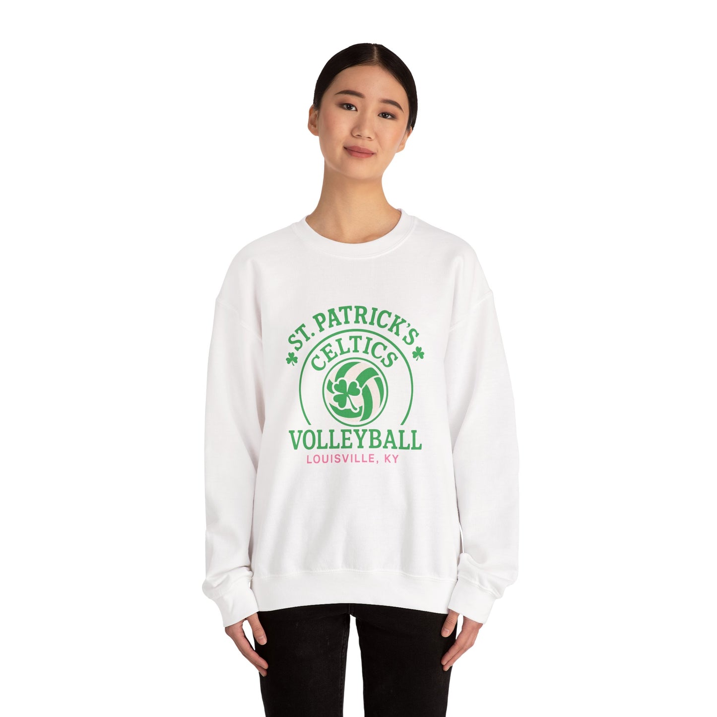 Volleyball Adult Crewneck Sweatshirt