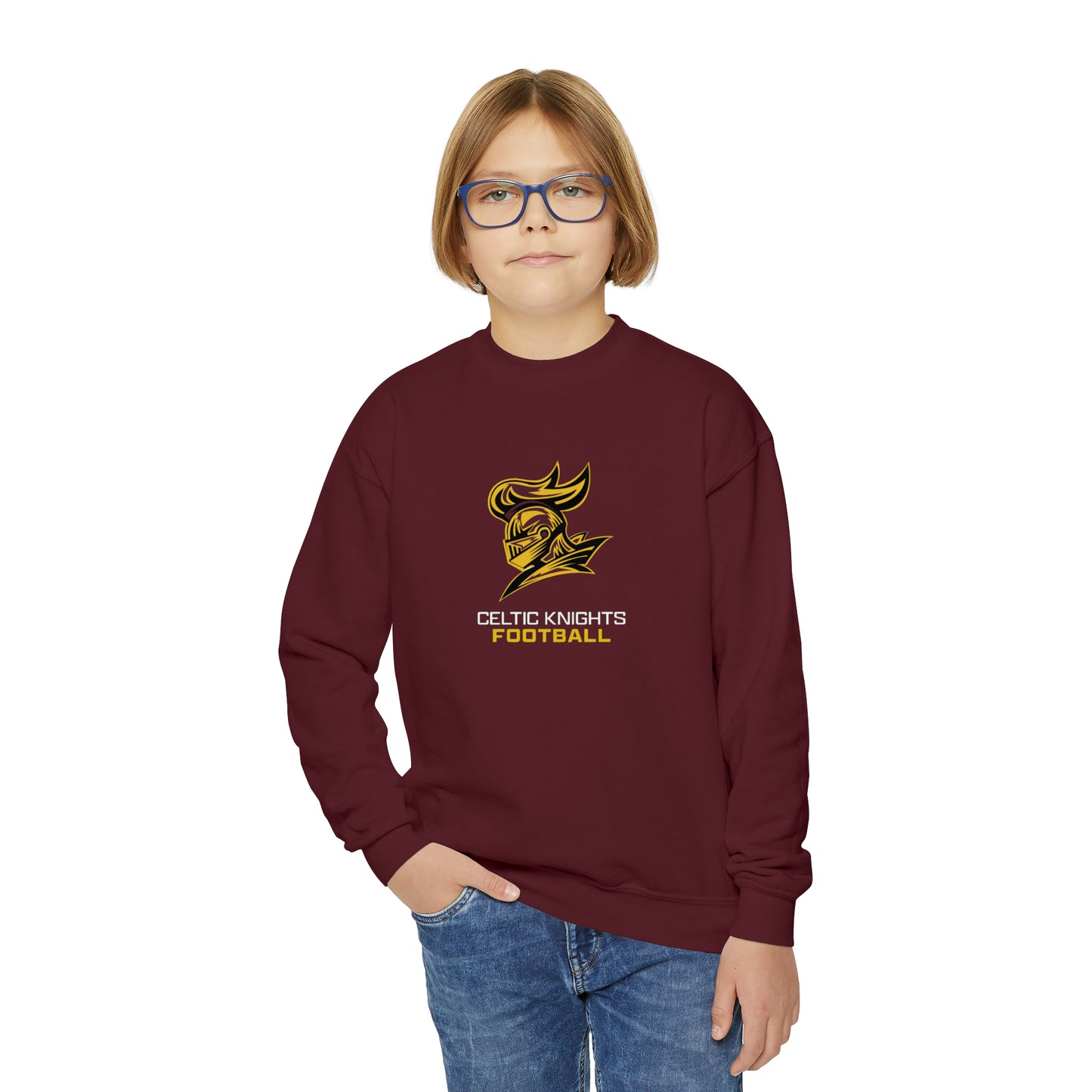 Celtic Knights Football Youth Crewneck Sweatshirt