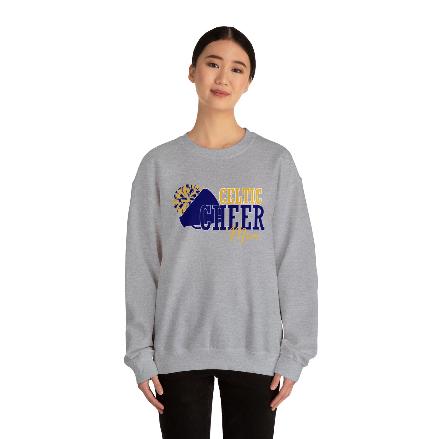 Celtic Cheer Mom Crewneck Sweatshirt