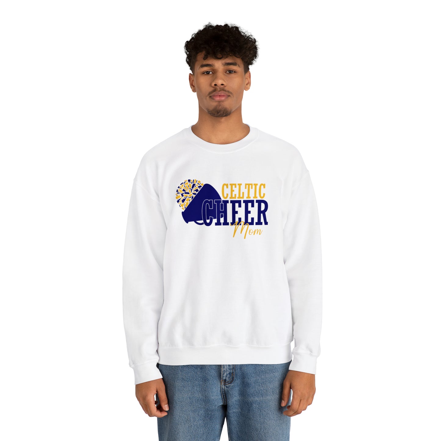 Celtic Cheer Mom Crewneck Sweatshirt