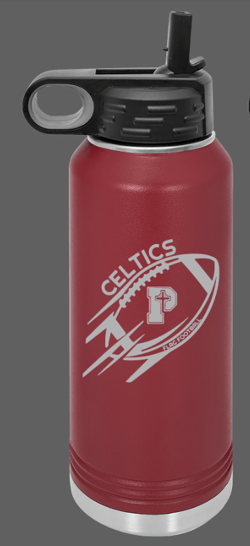St Patrick Flag Football Water Bottles