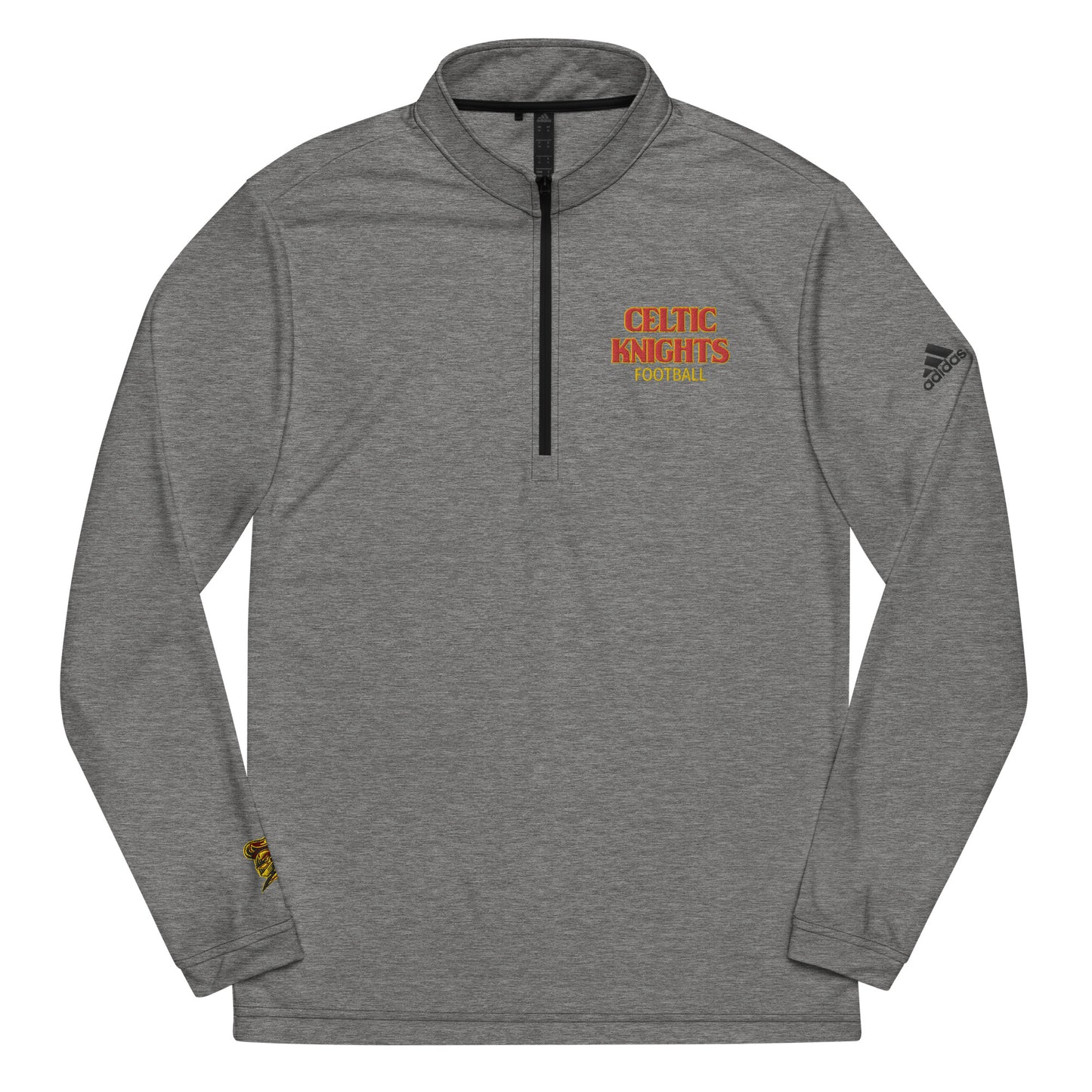 Celtic Knights Football Adidas Quarter zip pullover with Knight on Wrist
