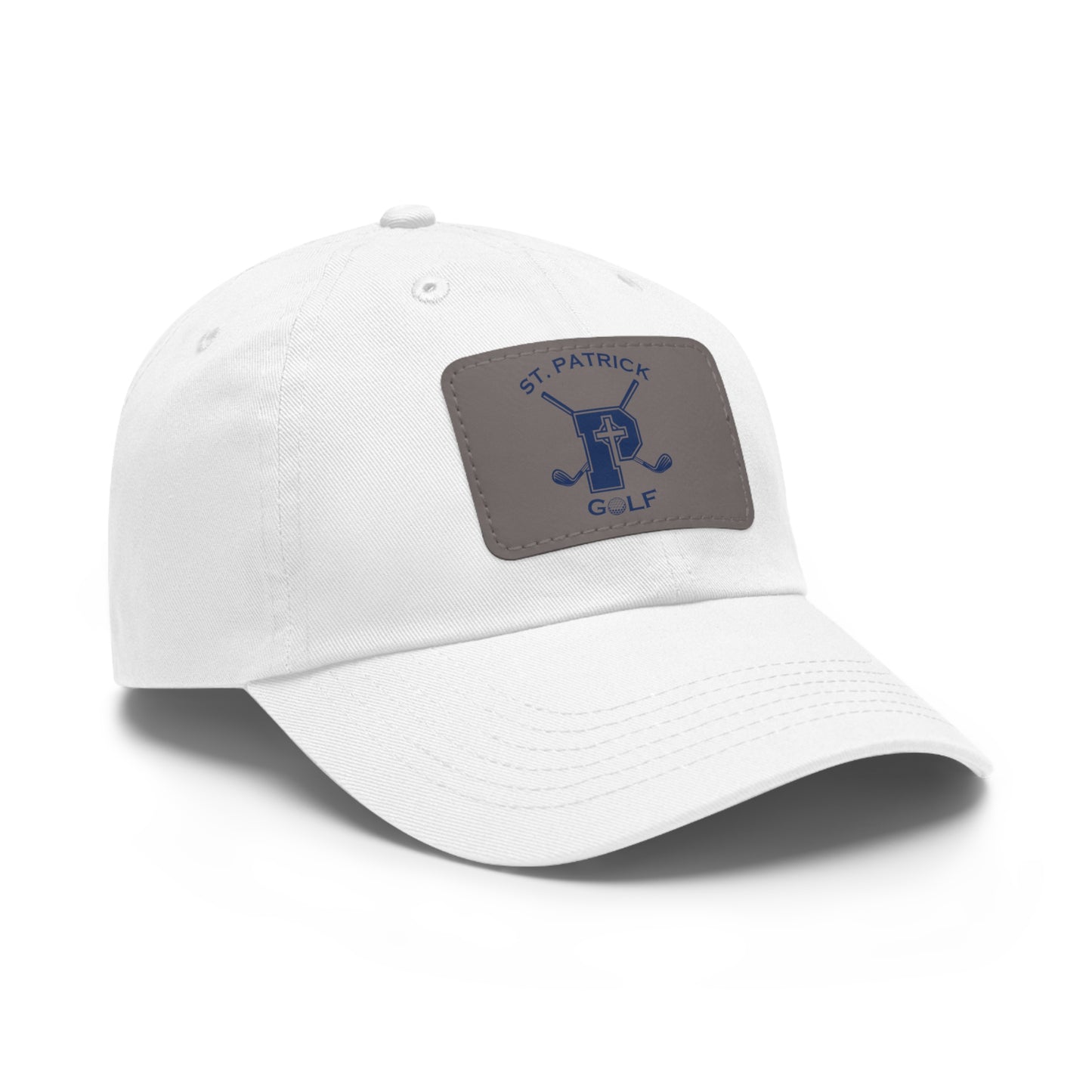 Golf Hat with Leather Patch (Rectangle)