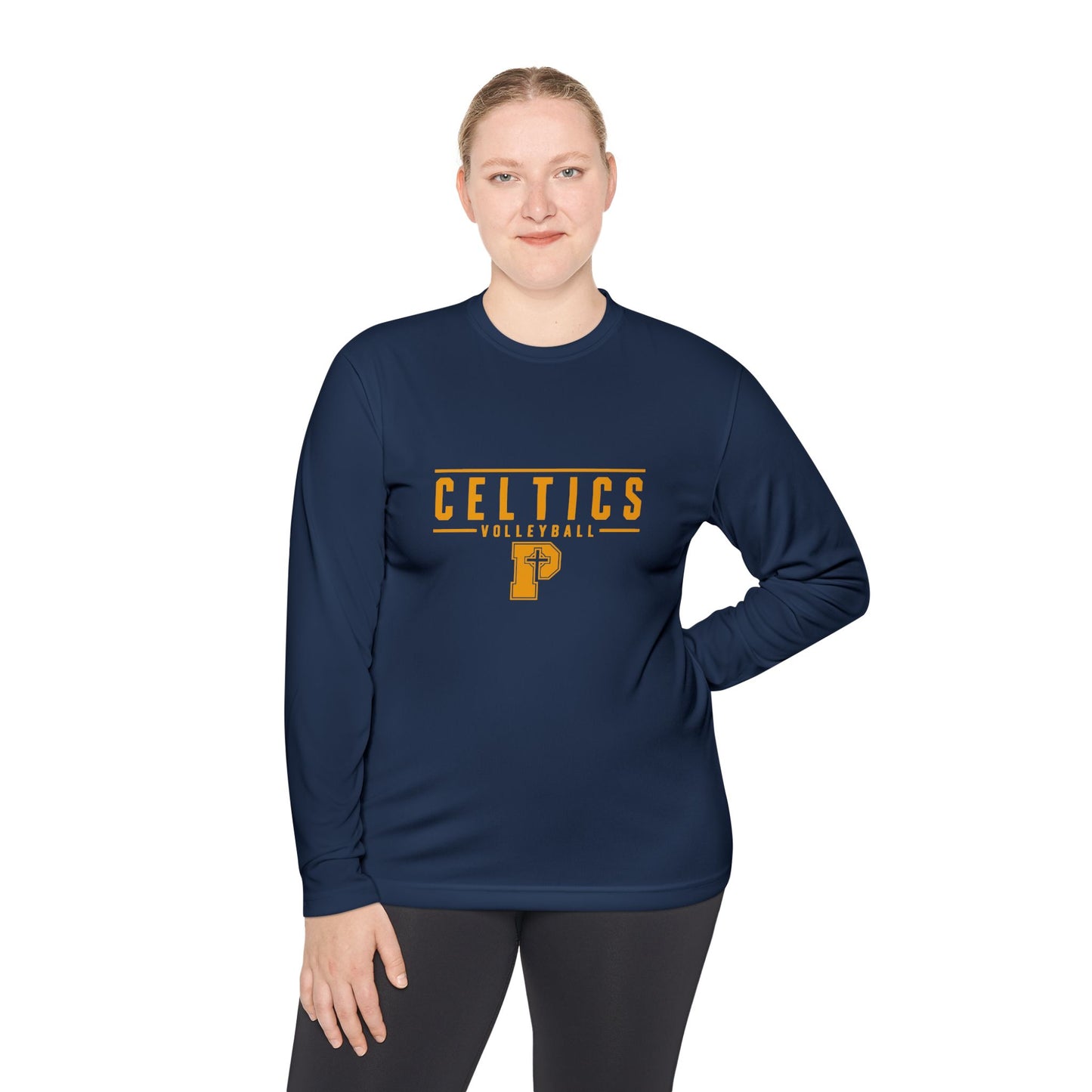 Celtics Volleyball Long Sleeve Tee — Retro Court Logo