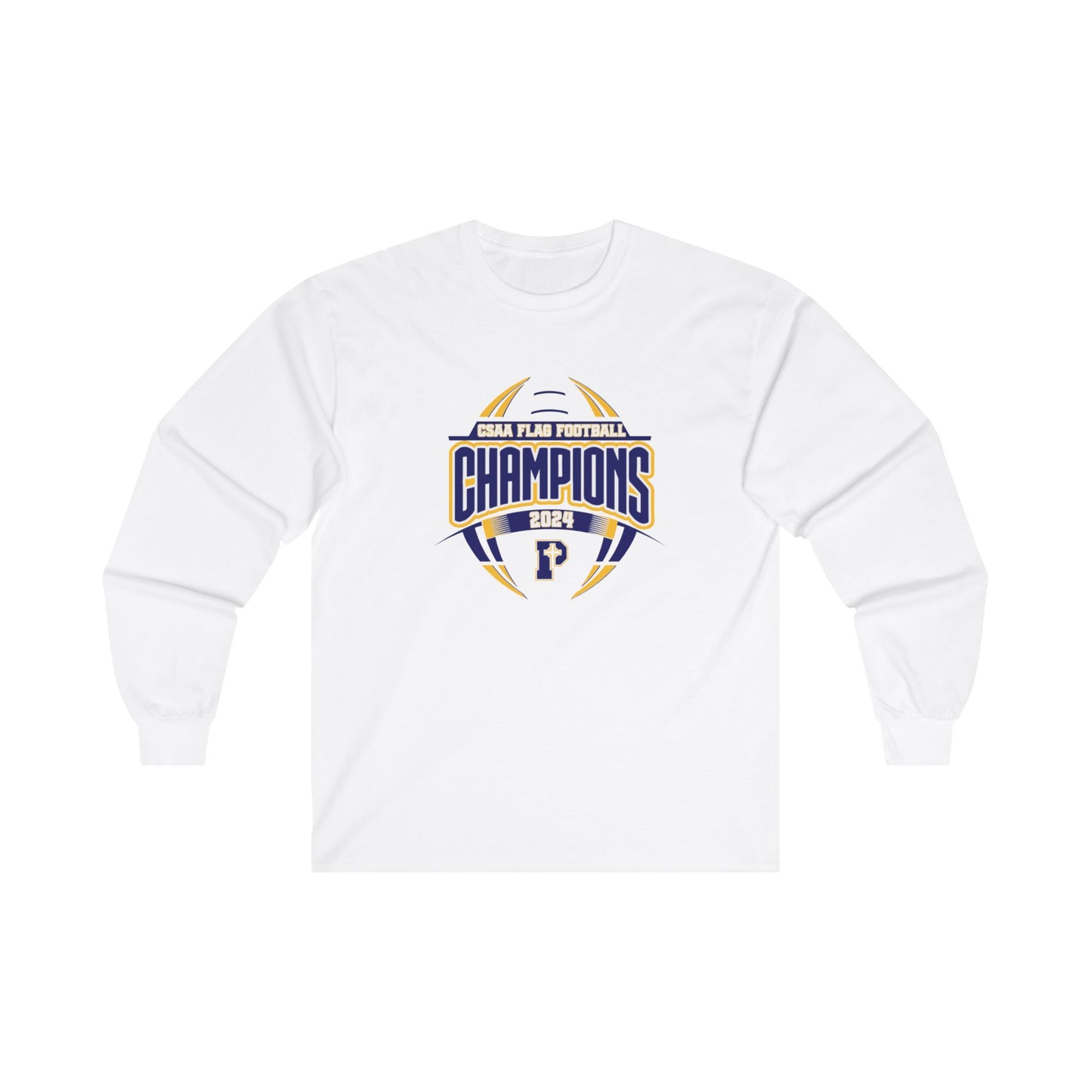 2024 Flag Football Champions Adult Unisex Ultra Cotton Long Sleeve Tee