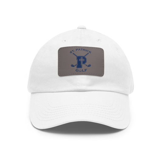 Golf Hat with Leather Patch (Rectangle)